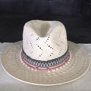 Express Panama hat with tribal band
